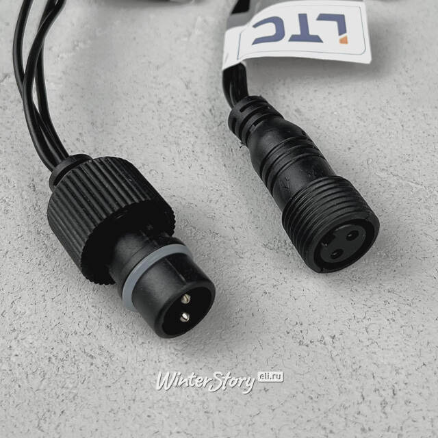 Светодиодная бахрома Quality Light 4.9*0.5 м, 240 синих LED, черный ПВХ, соединяемая, IP44 BEAUTY LED (Бьюти Лэд)