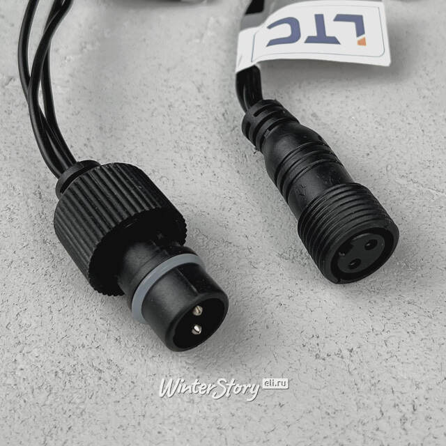 Светодиодная бахрома Quality Light 4.9*0.5 м, 240 разноцветных LED, черный ПВХ, соединяемая, IP44 BEAUTY LED (Бьюти Лэд)