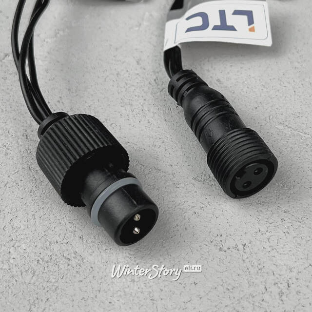 Светодиодная бахрома Quality Light 4.9*0.5 м, 240 красных LED, черный ПВХ, соединяемая, IP44 BEAUTY LED (Бьюти Лэд)