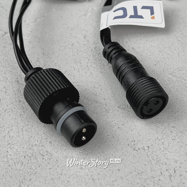 Светодиодная бахрома Quality Light 3.1*0.5 м, 150 теплых белых LED, черный ПВХ, соединяемая, IP44 BEAUTY LED (Бьюти Лэд)