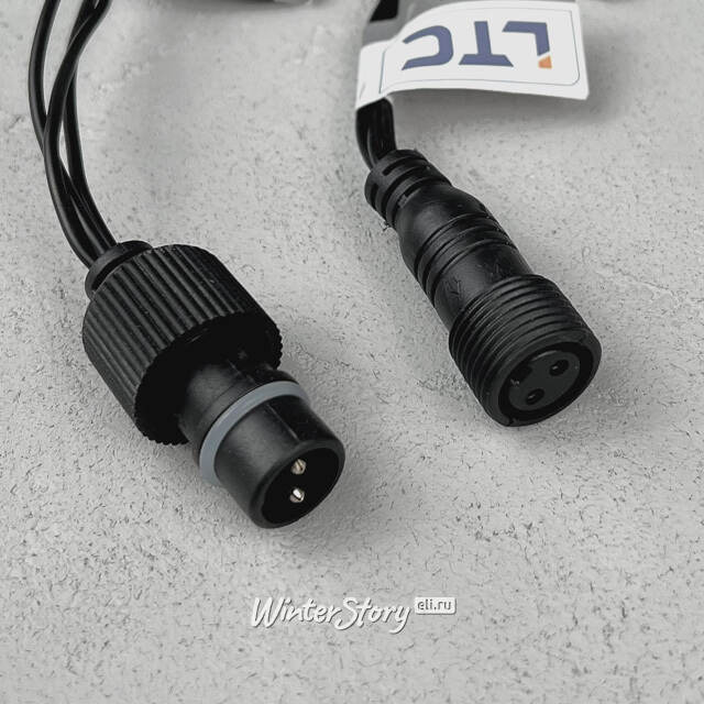 Светодиодная бахрома Quality Light 4.9*0.5 м, 240 желтых LED, черный ПВХ, соединяемая, IP44 BEAUTY LED (Бьюти Лэд)