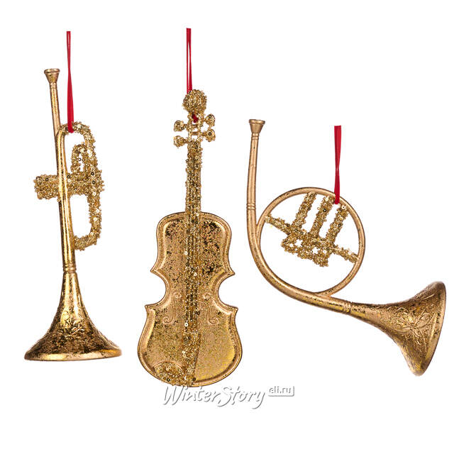 Елочная игрушка Труба Divertimento 20 см Goodwill