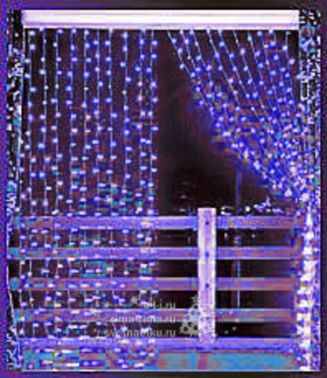 Световой занавес синий