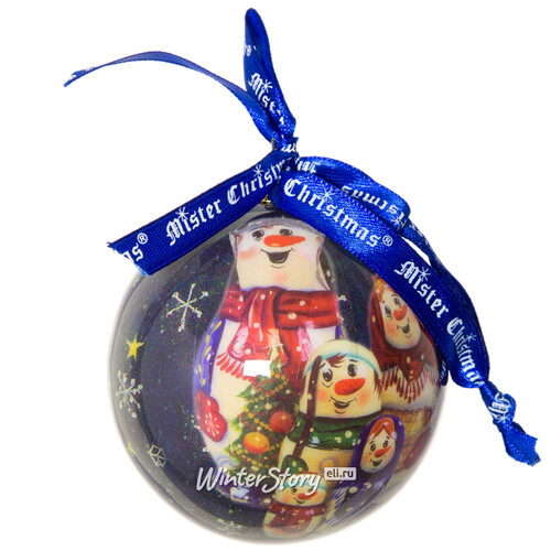 Елочный шар из папье-маше Рождественские Колядки, 7.5 см Mister Christmas