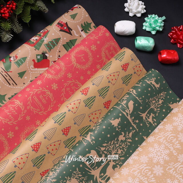 Набор для упаковки подарков Carta da Regalo - Домики, 11 предметов  Koopman