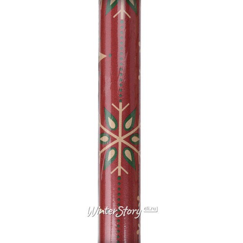 Новогодняя крафт бумага Christmas Style: Снежинки 70*200 см Koopman