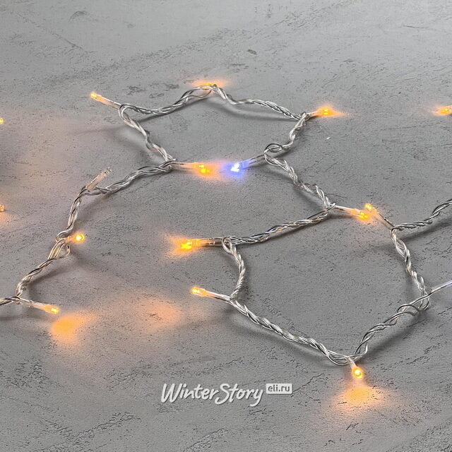 Светодиодная гирлянда 24V Quality Light 100 желтых LED ламп 10 м, с мерцанием, прозрачный ПВХ, соединяемая, IP44 BEAUTY LED