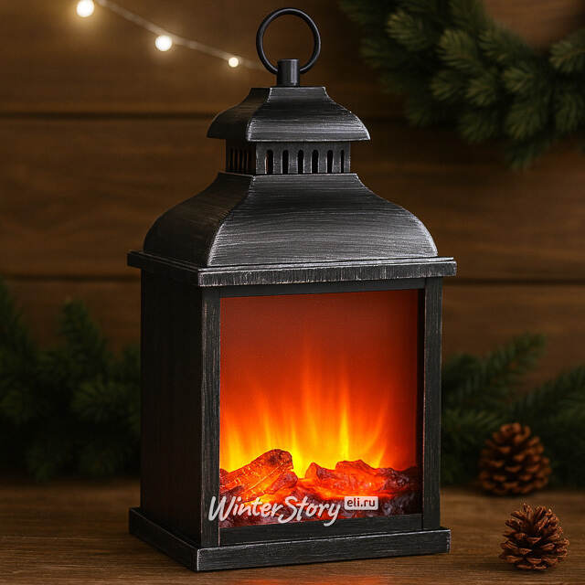 Декоративный фонарь - камин Джованни 39*25 см, батарейки Peha