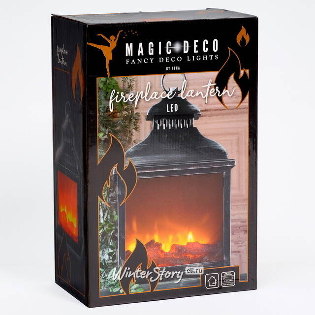 Декоративный фонарь - камин Джованни 39*25 см, батарейки Peha