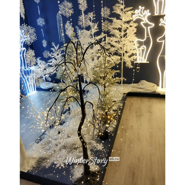 Светодиодное дерево Звёздная Ива 120 см, 320 теплых белых LED ламп, IP44 Peha