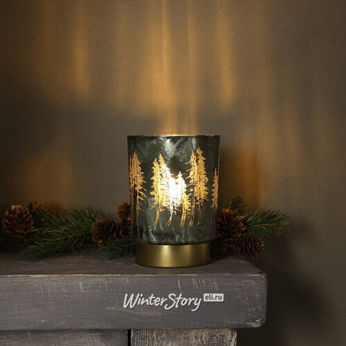 Декоративный светильник Onyx Forest 13 см, теплые белые LED лампы, на батарейках Peha
