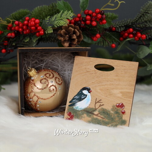 Деревянная подарочная коробка Wood Line: Mini 13 см Christmas Apple