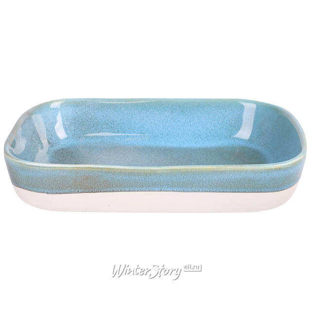 Керамическая формочка для запекания Астейн 22*15 см, 1.4 л, бирюзовая Koopman