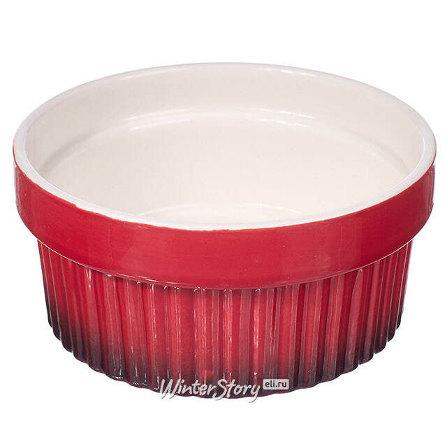 Керамическая форма для выпечки - рамекин Мальта 11 см 2 шт красная Koopman