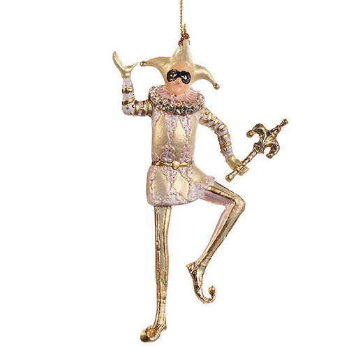 Елочное украшение "Королевский шут со скипетром", 14 см, подвеска Goodwill