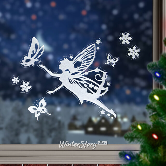 Наклейки для окна Полет Феи Динь-Динь 40*30 см Peha