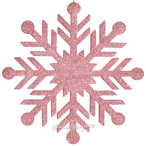 Снежинка Резная 40 см розовая, пеноплекс МанузинЪ