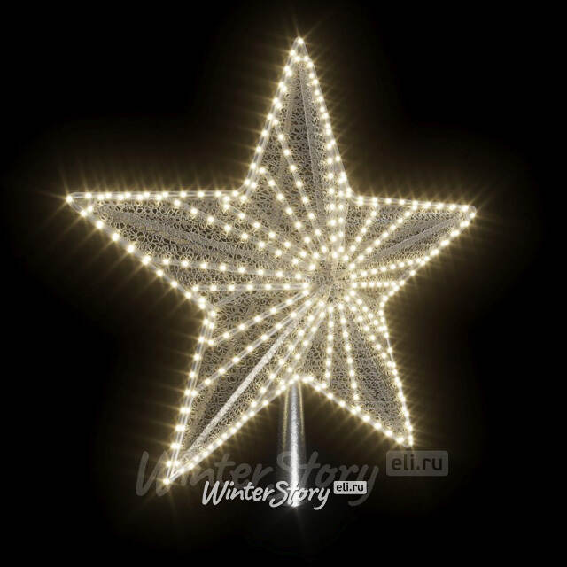 Светодиодная макушка Звезда Снежная 80*28 см, дюралайт, IP65 Rich Led