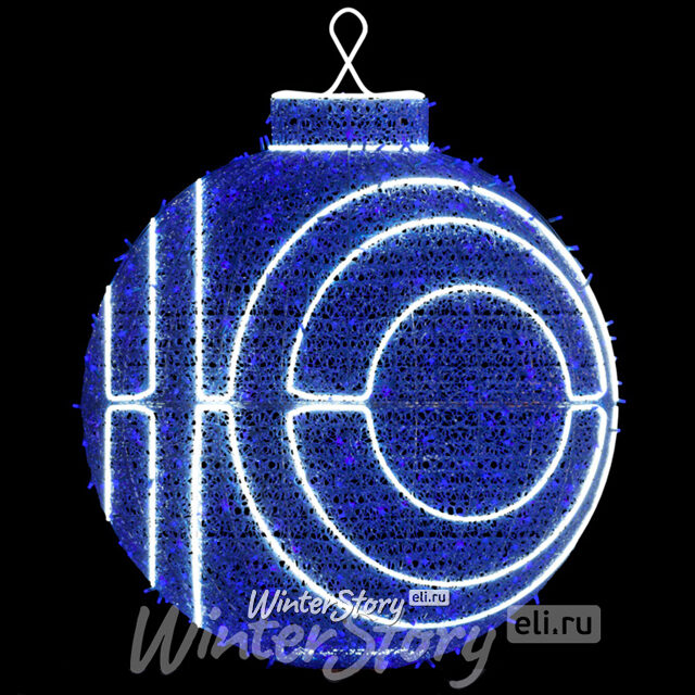 Светящийся шар Индиго 100 см, дюралайт+деколейс, IP65 Rich Led