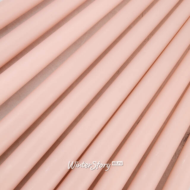 Высокая свеча 40 см Андреа Velvet розовая пудровая Candleslight