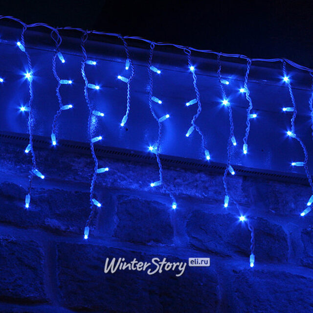 Светодиодная гирлянда Бахрома Rich Led Cap 3*0.5 м, 112 синих LED ламп, прозрачный ПВХ, соединяемая, IP65 Rich Led