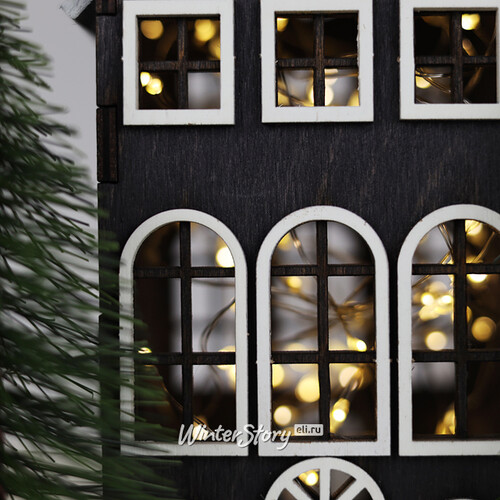 Домик с подсветкой Амстердам 37 см Christmas Apple