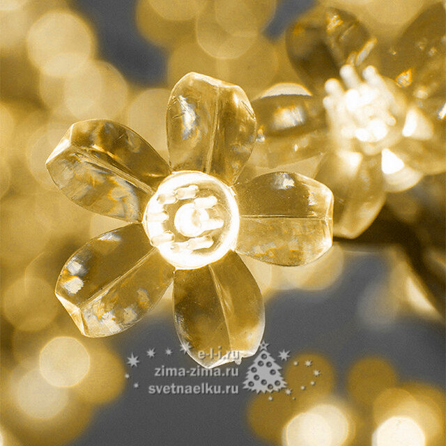 Светодиодная САКУРА 150 см, 540 ТЕПЛЫХ БЕЛЫХ LED ламп BEAUTY LED