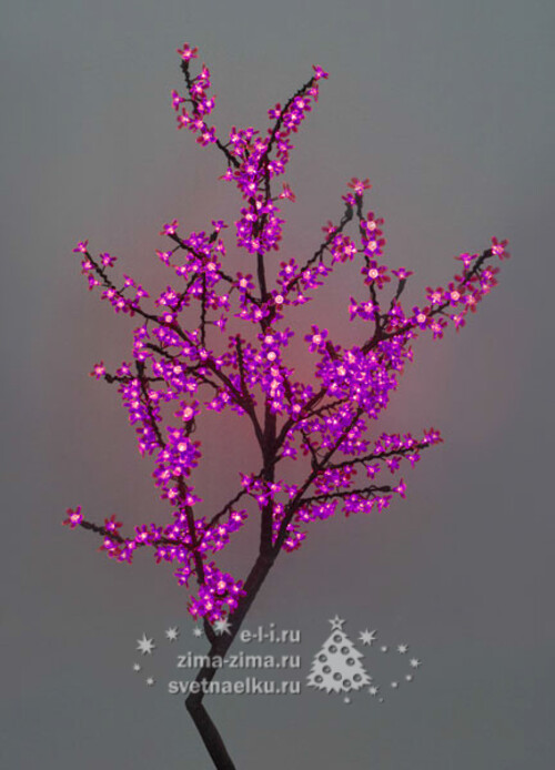 Светодиодное дерево "Сакура", 150 см, уличное, 360 ФИОЛЕТОВЫХ LED ламп BEAUTY LED