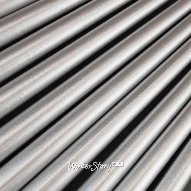 Высокая свеча 40 см Андреа Velvet серебряная Candleslight