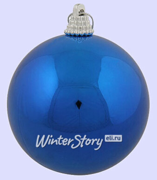 Пластиковый глянцевый шар ЭЛИТ 8 см синий Holiday Classics