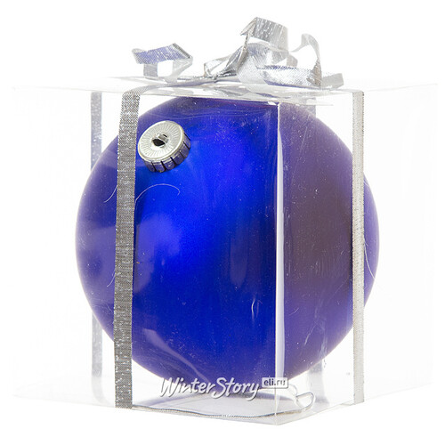 Пластиковый шар 15 см синий матовый, Snowhouse Snowhouse