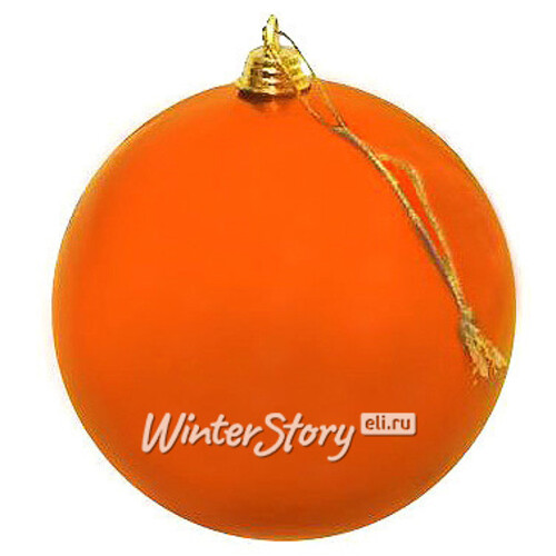 Пластиковый матовый шар 10 см оранжевый, Snowhouse Snowhouse