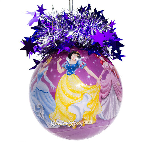 Пластиковый елочный шар Принцессы Дисней Танцуют на Мосту 8.5 см MOROZCO
