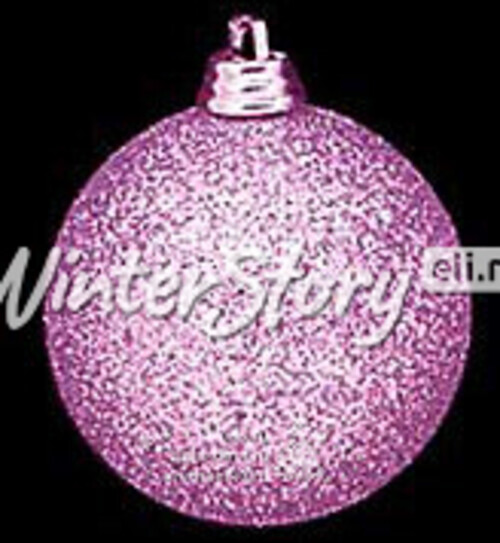 Пластиковый глянцевый шар 6 см фиолетовый Holiday Classics