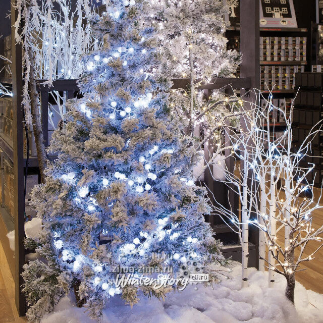 Электрогирлянда Снежные шарики 2 м, 128 холодных белых LED ламп, IP20 Kaemingk