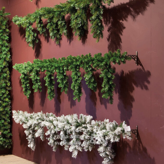 Гирлянда Хвойный ламбрекен Классический 270 см, ПВХ Kaemingk