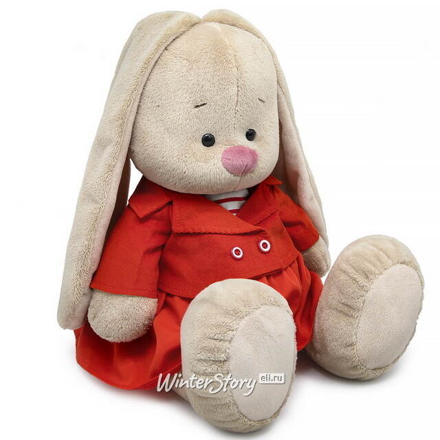 Мягкая игрушка Зайка Ми в коралловом костюме 34 см Budi Basa