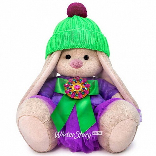 Мягкая игрушка Зайка Ми Пурпурный Александрит 23 см коллекция Самоцветы Budi Basa