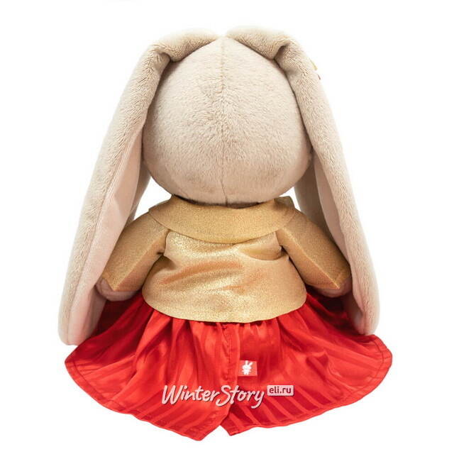 Мягкая игрушка Зайка Ми в золотом жакете 23 см Budi Basa