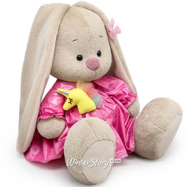 Мягкая игрушка Зайка Ми в плаще с единорогом 23 см Budi Basa