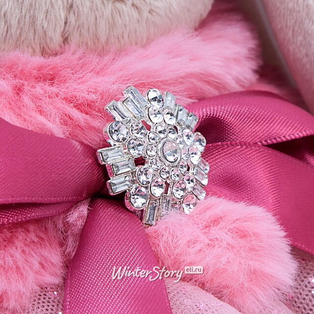 Мягкая игрушка Зайка Ми в меховой горжетке 23 см коллекция Город Budi Basa