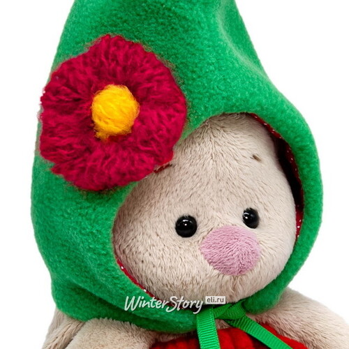 Мягкая игрушка Зайка Ми в зеленом колпачке 15 см коллекция Малыши Budi Basa