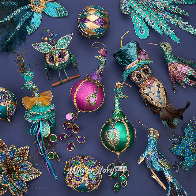 Елочная игрушка Птичка Мира: Чудесная Певунья 41 см, клипса Winter Deco