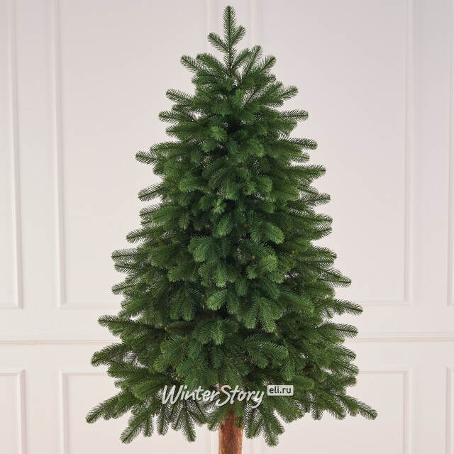Искусственная елка Скандинавская Премиум 210 см с натуральным стволом, ЛИТАЯ+ПВХ Max Christmas (Макс Кристмас)