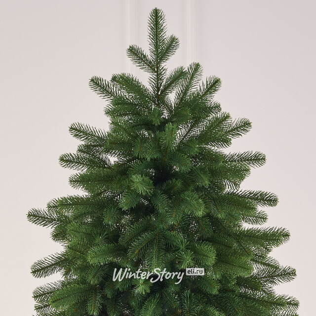 Искусственная елка Скандинавская Премиум 210 см с натуральным стволом, ЛИТАЯ+ПВХ Max Christmas (Макс Кристмас)