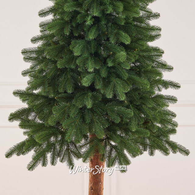 Искусственная елка Скандинавская Премиум 210 см с натуральным стволом, ЛИТАЯ+ПВХ Max Christmas (Макс Кристмас)