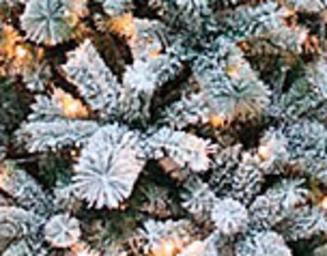 Искусственная елка с лампочками Вьюга заснеженная 180 см, ПВХ Царь Елка