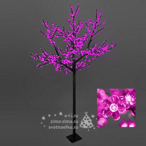 Светодиодное дерево "Сакура", 200 см, уличное, 936 РОЗОВЫХ LED ламп BEAUTY LED
