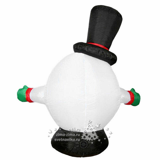 Надувная фигура Снеговик-колобок 1.2 м подсветка Торг Хаус