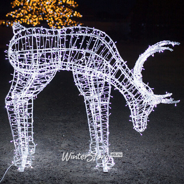 Светящийся олень Рудольф 110*160 см GREEN TREES